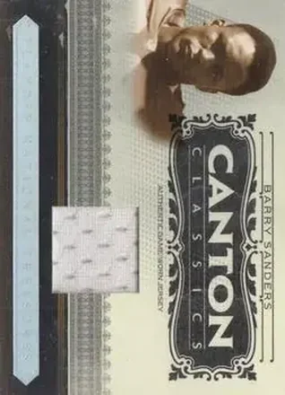 Barry Sanders · 2006 Playoff National Treasures #CC-BSA · Canton Classics Materials