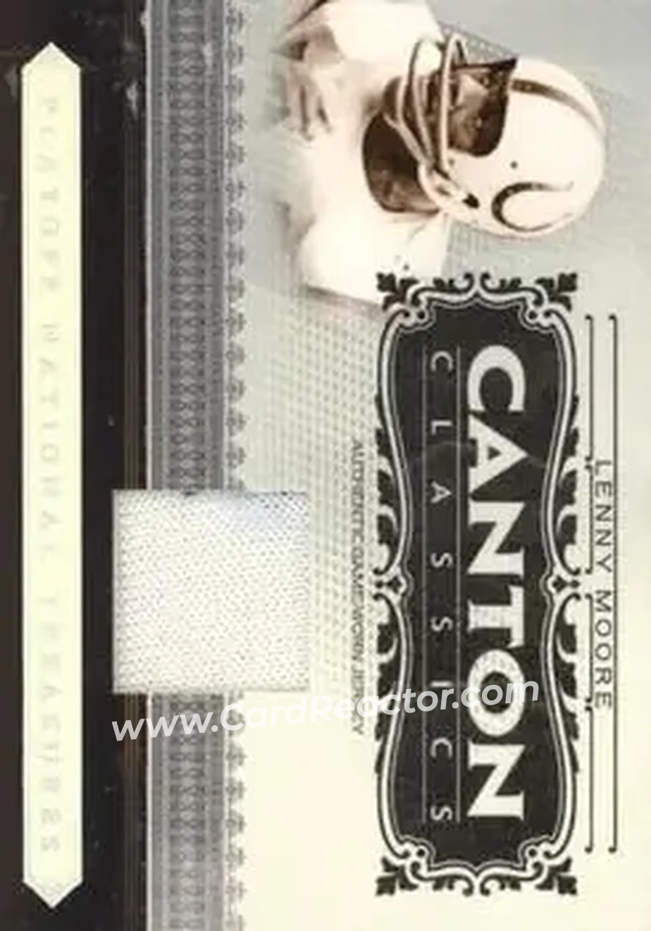 2006 Playoff National Treasures - Canton Classics Materials #CC-LM - Lenny Moore - Baltimore Colts - Front