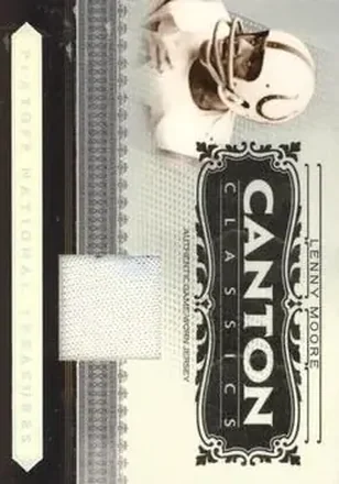 Lenny Moore · 2006 Playoff National Treasures #CC-LM · Canton Classics Materials