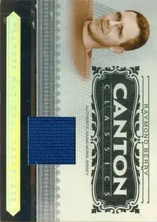 Raymond Berry · 2006 Playoff National Treasures #CC-RB · Canton Classics Materials