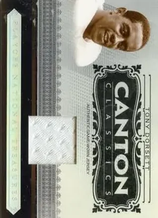 Tony Dorsett · 2006 Playoff National Treasures #CC-TD · Canton Classics Materials