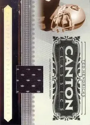 Ted Hendricks · 2006 Playoff National Treasures #CC-TH · Canton Classics Materials