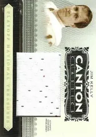 2006 Playoff National Treasures - Canton Classics Materials Jumbo Jerseys #CC-JK - Jim Kelly - Buffalo Bills