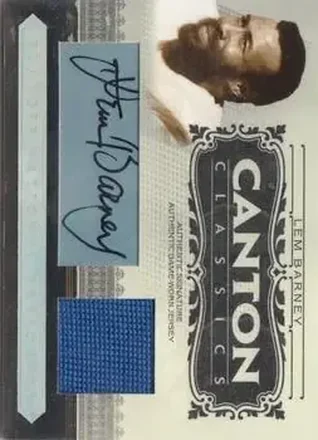 2006 Playoff National Treasures - Canton Classics Materials Signature #CC-LB - Lem Barney - Detroit Lions