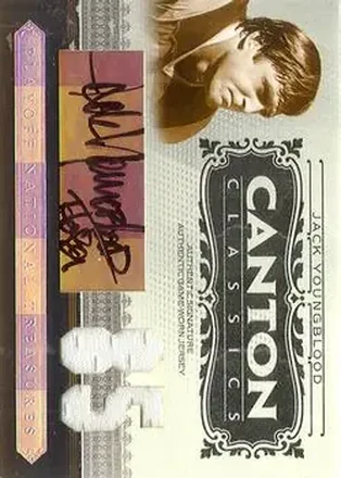 2006 Playoff National Treasures - Canton Classics Materials Signature Jersey Number #CC-JY - Jack Youngblood - Los Angeles Rams