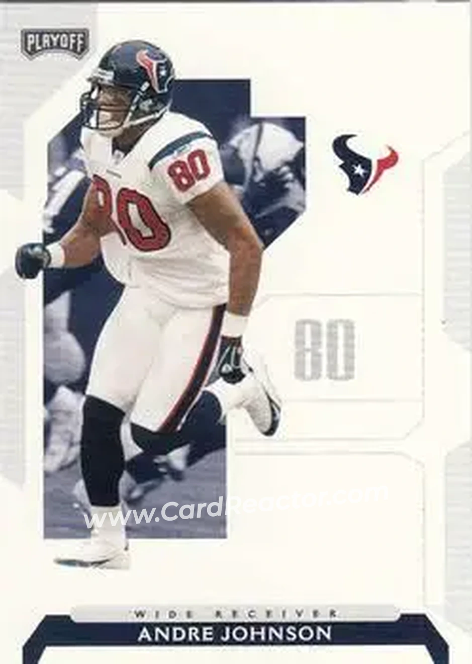 2006 Playoff NFL Playoffs #3 - Andre Johnson - Houston Texans - Front