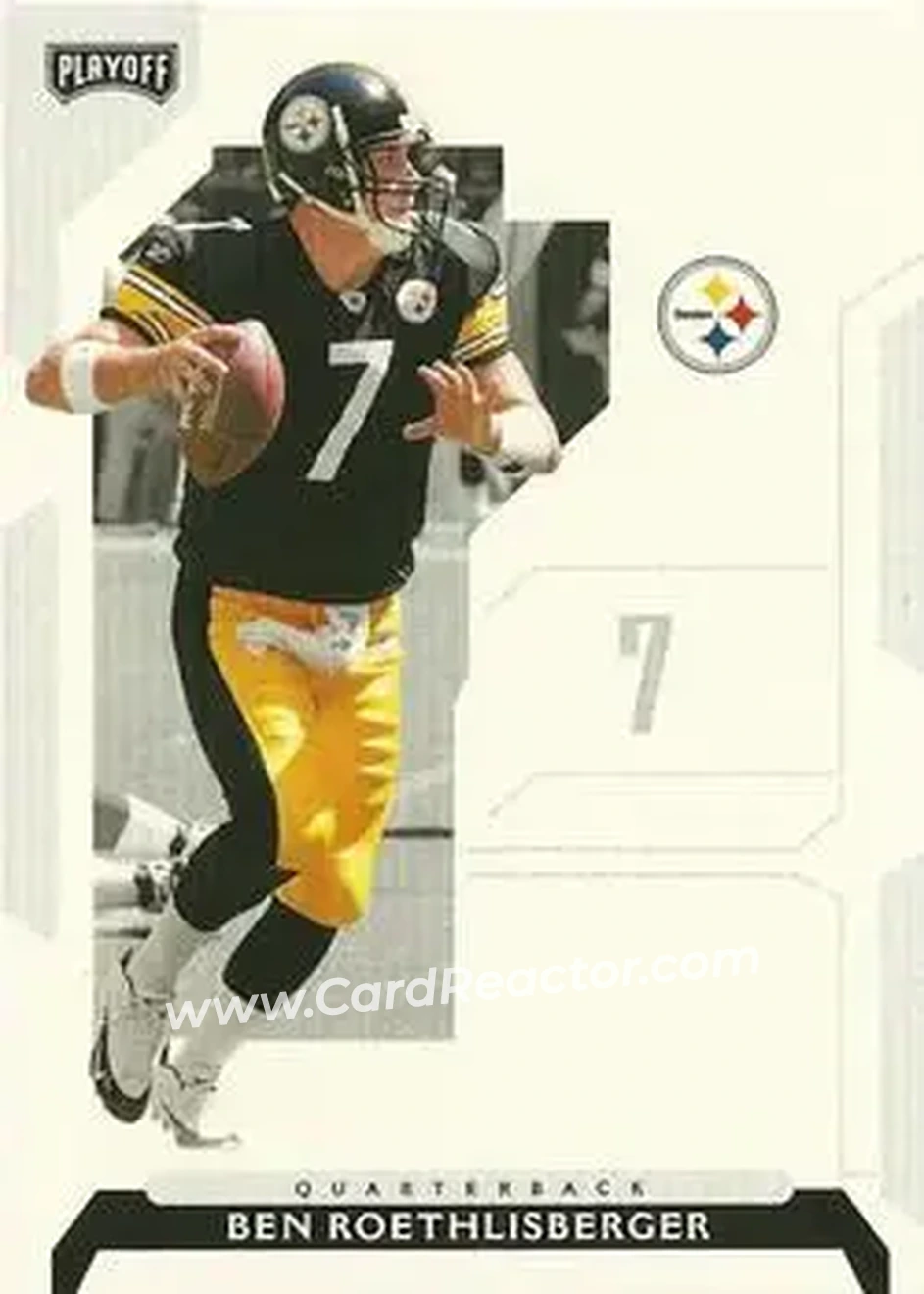 2006 Playoff NFL Playoffs #6 - Ben Roethlisberger - Pittsburgh Steelers - Front