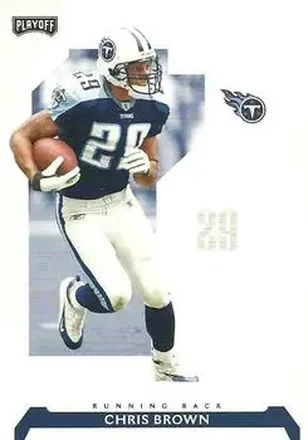 2006 Playoff NFL Playoffs #16 - Chris Brown - Tennessee Titans