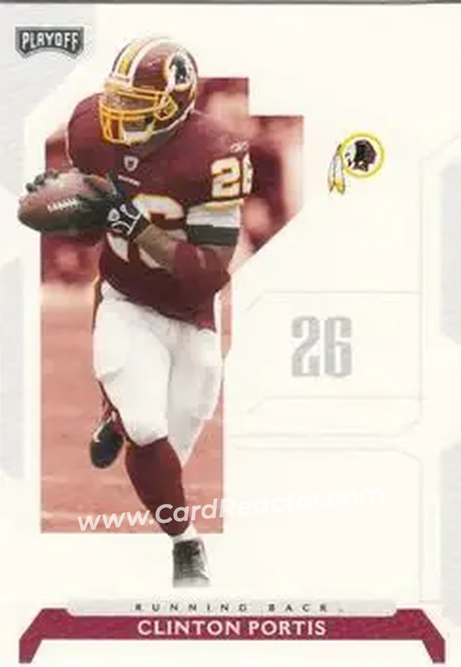 2006 Playoff NFL Playoffs #18 - Clinton Portis - Washington Redskins - Front 2006 Playoff NFL Playoffs #18 - Clinton Portis - Washington Redskins - Front