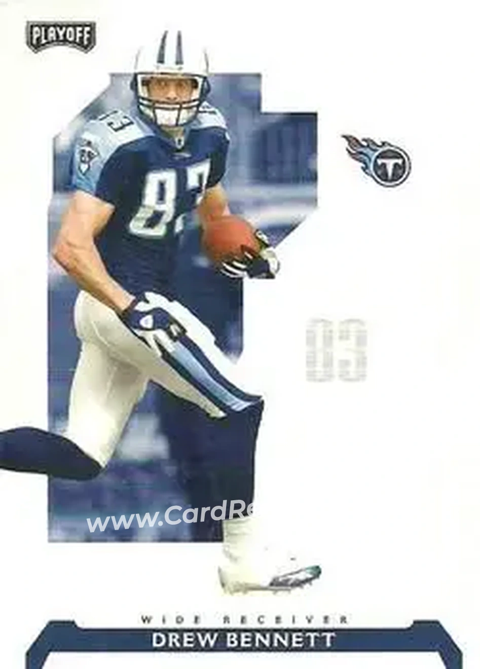 2006 Playoff NFL Playoffs #24 - Drew Bennett - Tennessee Titans - Front
