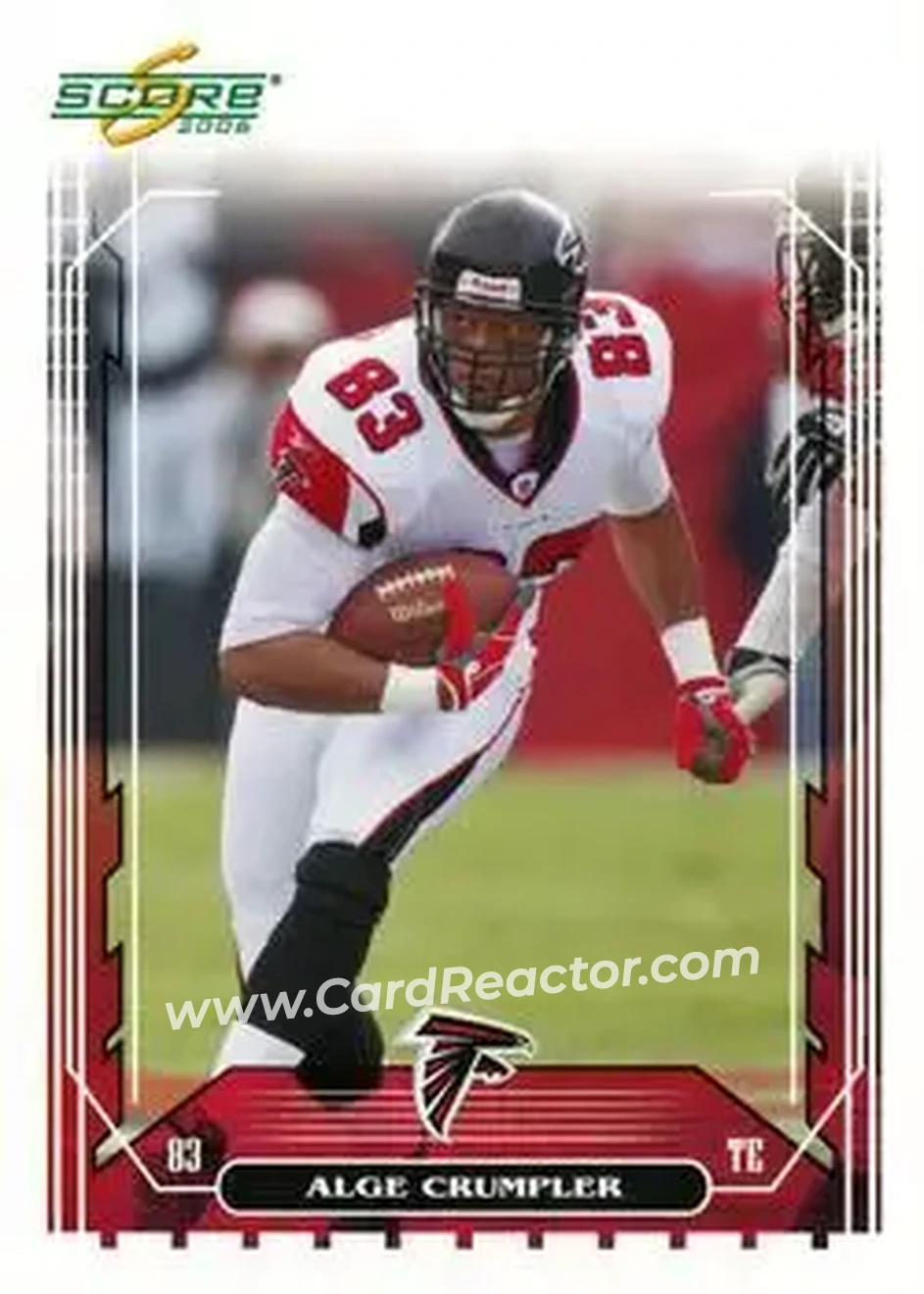 2006 Score #12 - Alge Crumpler - Atlanta Falcons - Front