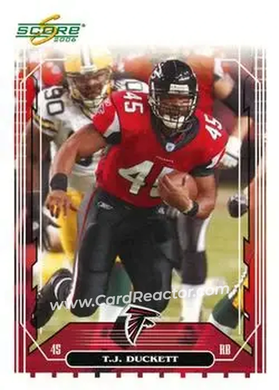 2006 Score #13a - T.J. Duckett - Atlanta Falcons - Front