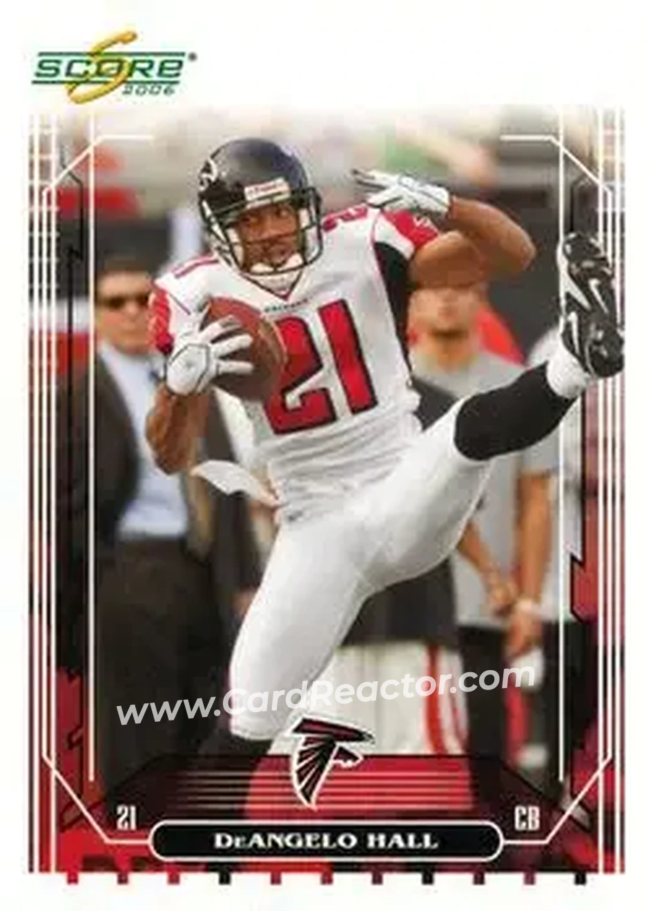 2006 Score #15 - DeAngelo Hall - Atlanta Falcons - Front