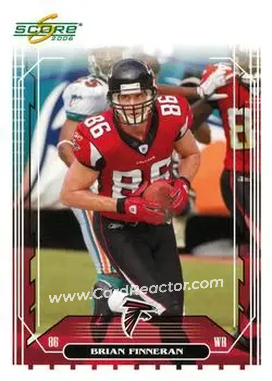 2006 Score #16 - Brian Finneran - Atlanta Falcons - Front