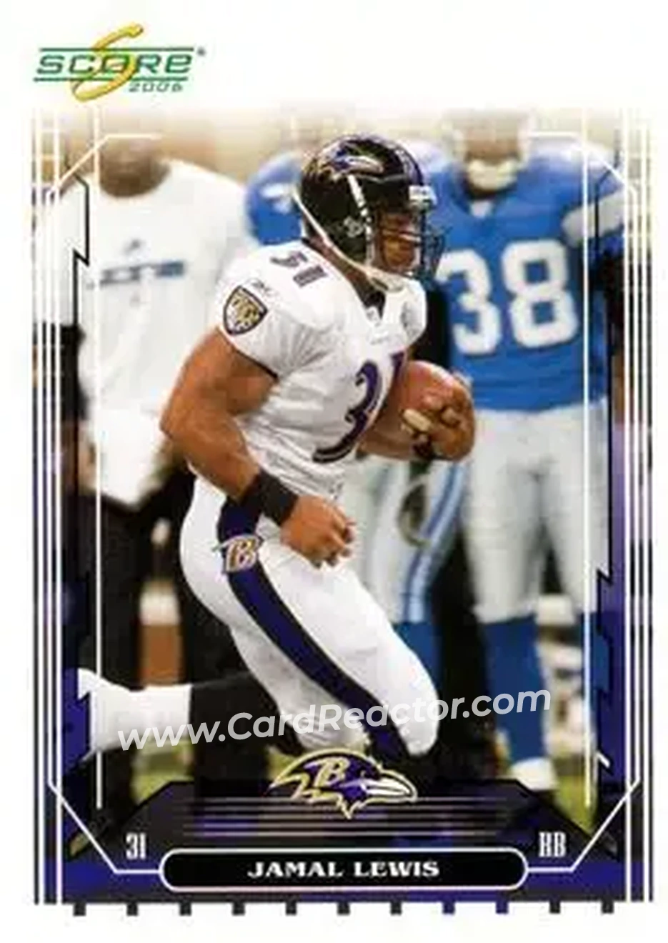 2006 Score #18 - Jamal Lewis - Baltimore Ravens - Front