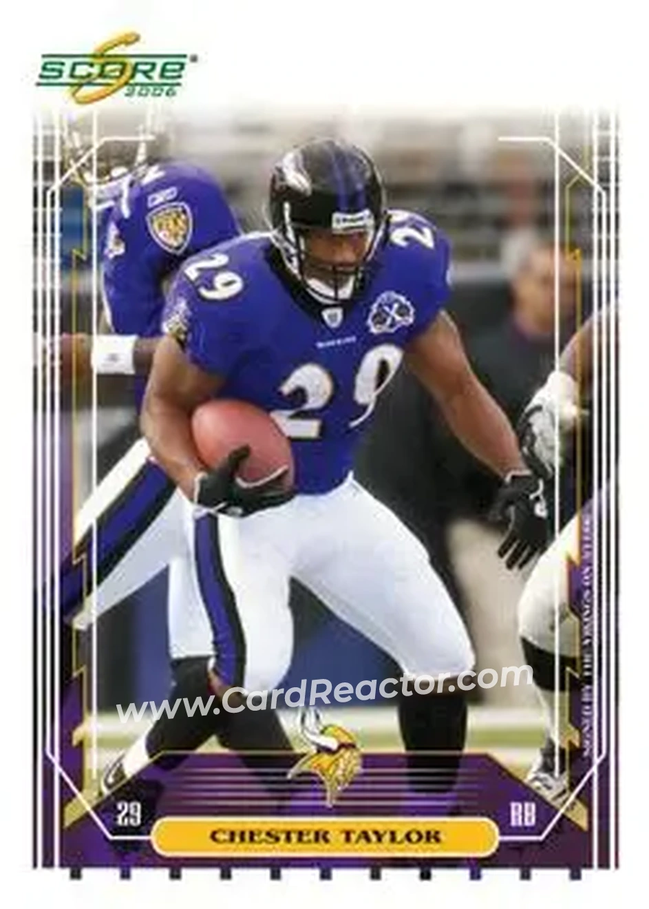 2006 Score #19a - Chester Taylor - Minnesota Vikings - Front