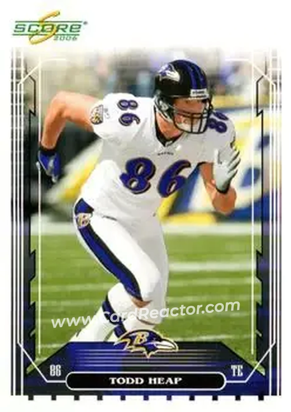 2006 Score #22 - Todd Heap - Baltimore Ravens - Front