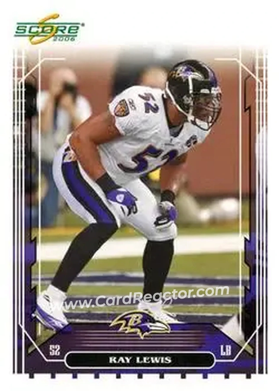 2006 Score #23 - Ray Lewis - Baltimore Ravens - Front