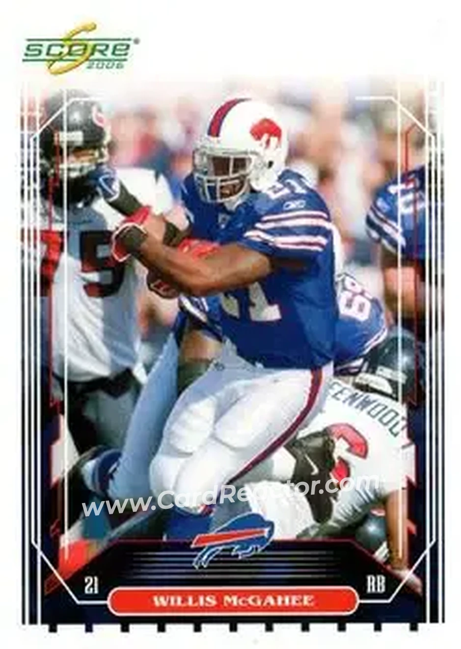 2006 Score #26 - Willis McGahee - Buffalo Bills - Front