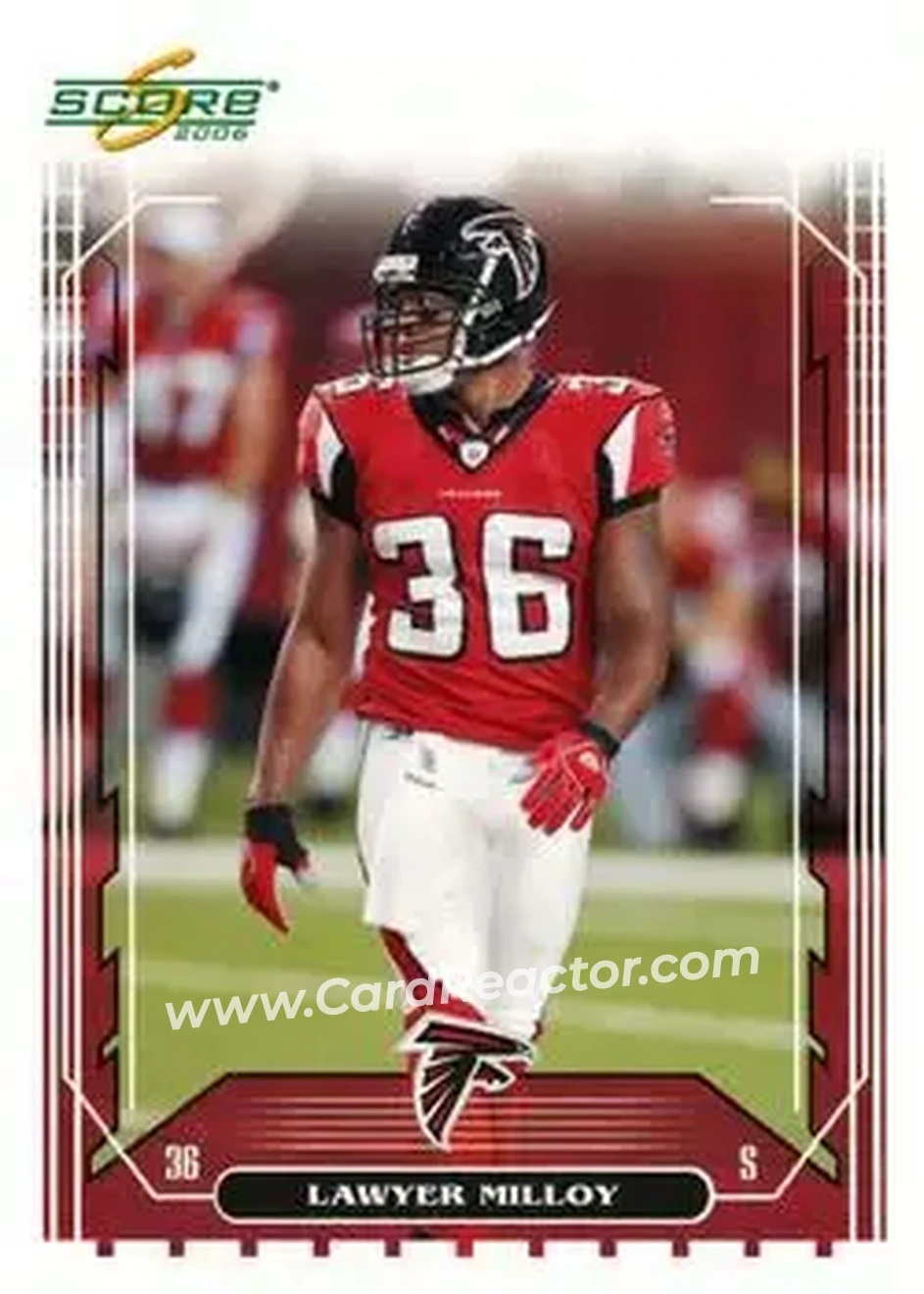 2006 Score #29b - Lawyer Milloy - Atlanta Falcons - Front