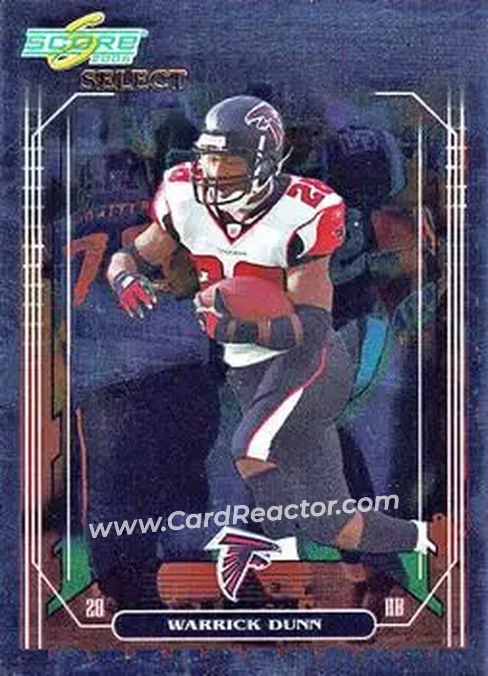 2006 Score Select #10 - Warrick Dunn - Atlanta Falcons - Front