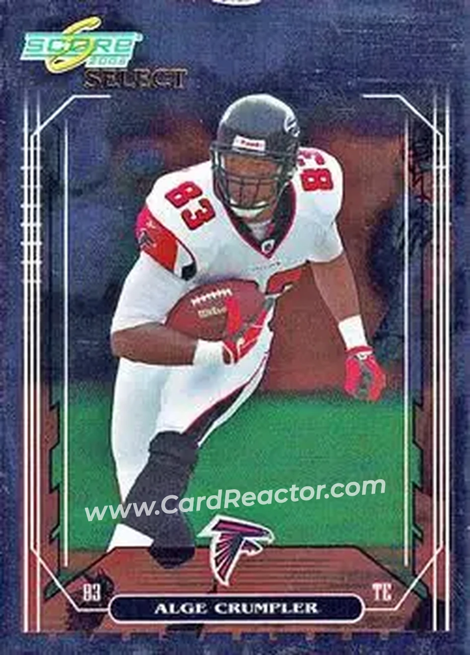 2006 Score Select #12 - Alge Crumpler - Atlanta Falcons - Front
