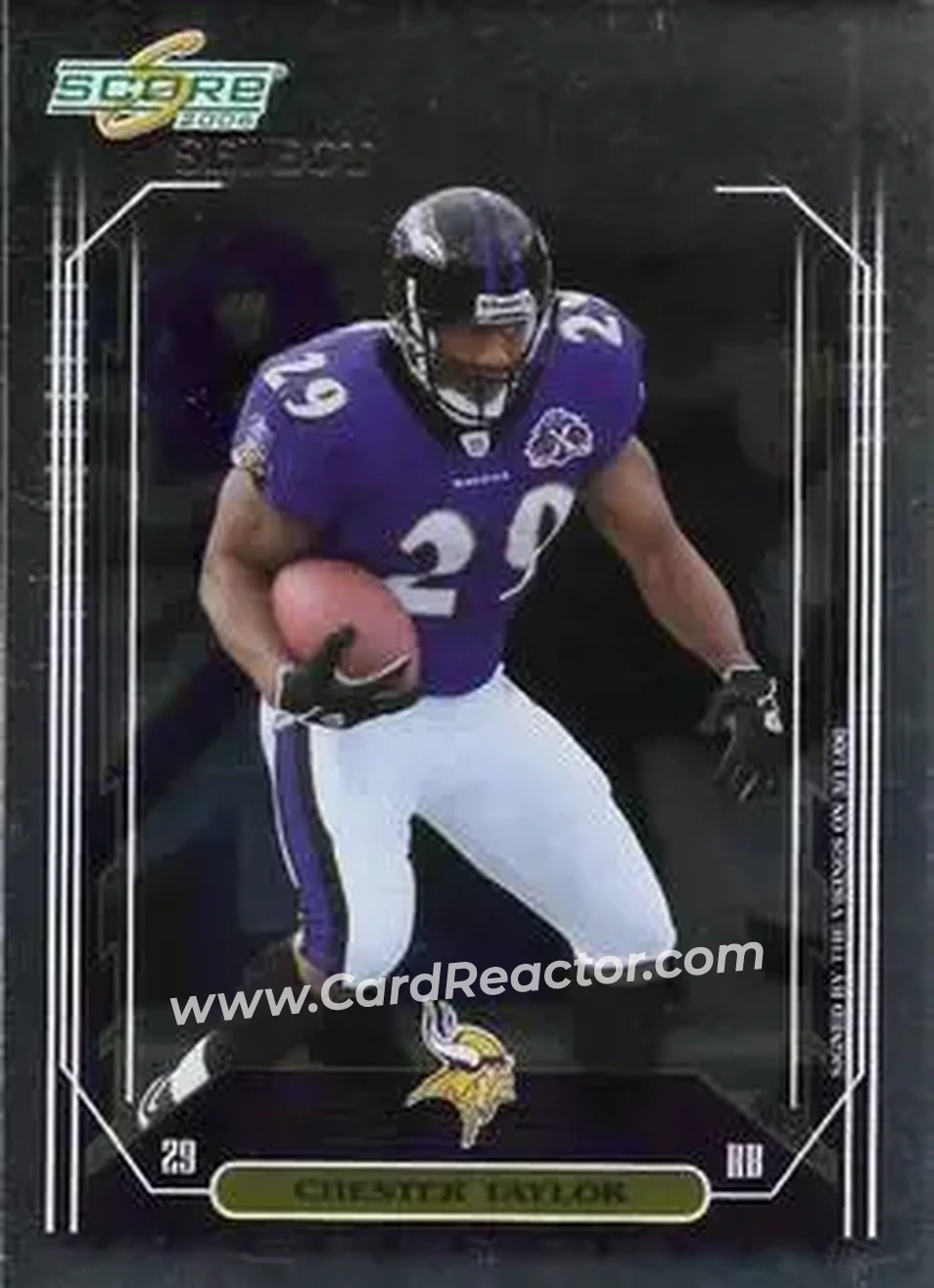 2006 Score Select #19 - Chester Taylor - Minnesota Vikings - Front