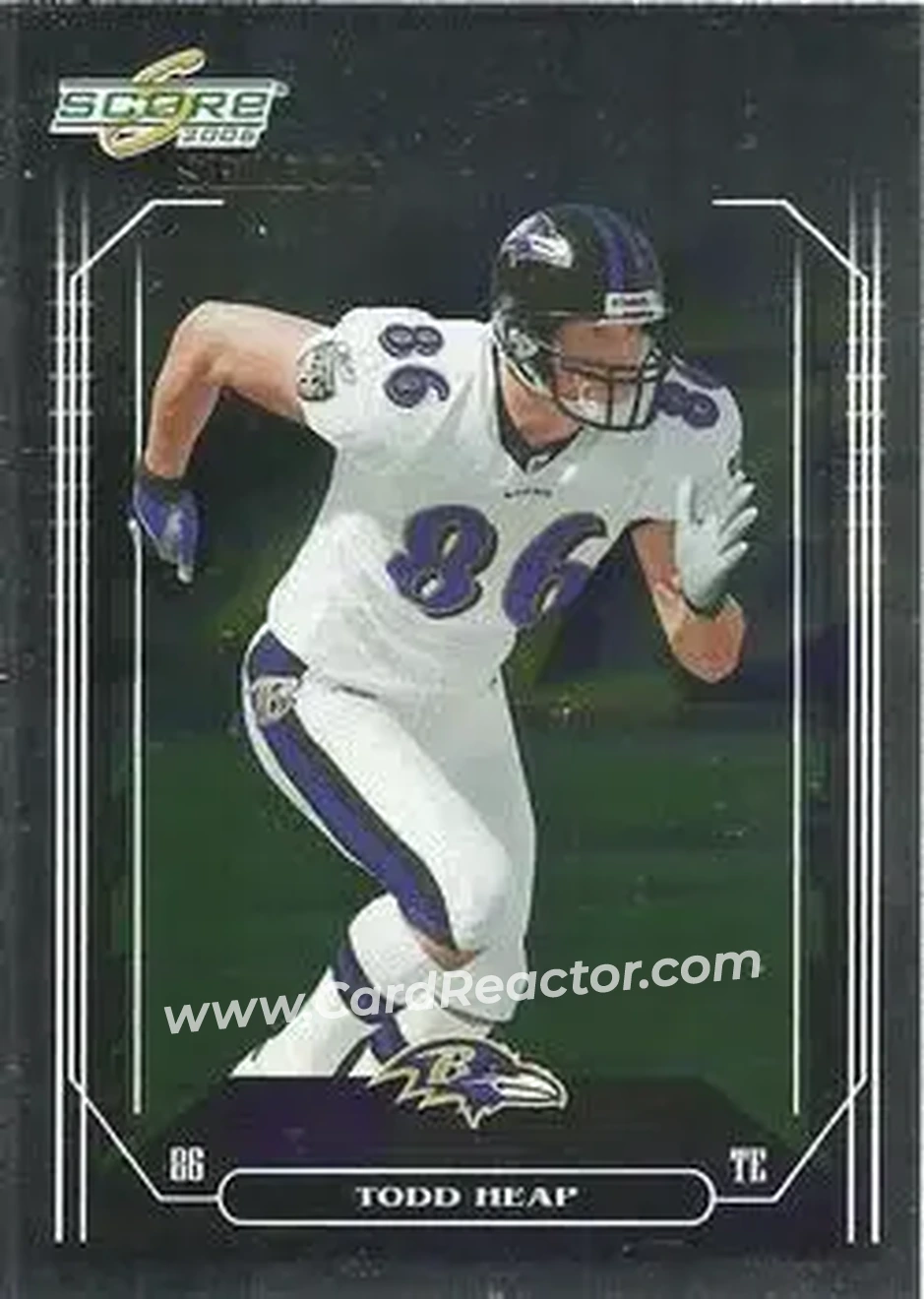2006 Score Select #22 - Todd Heap - Baltimore Ravens - Front