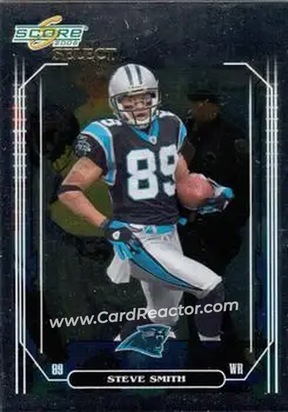2006 Score Select #34 - Steve Smith Sr. - Carolina Panthers - Front