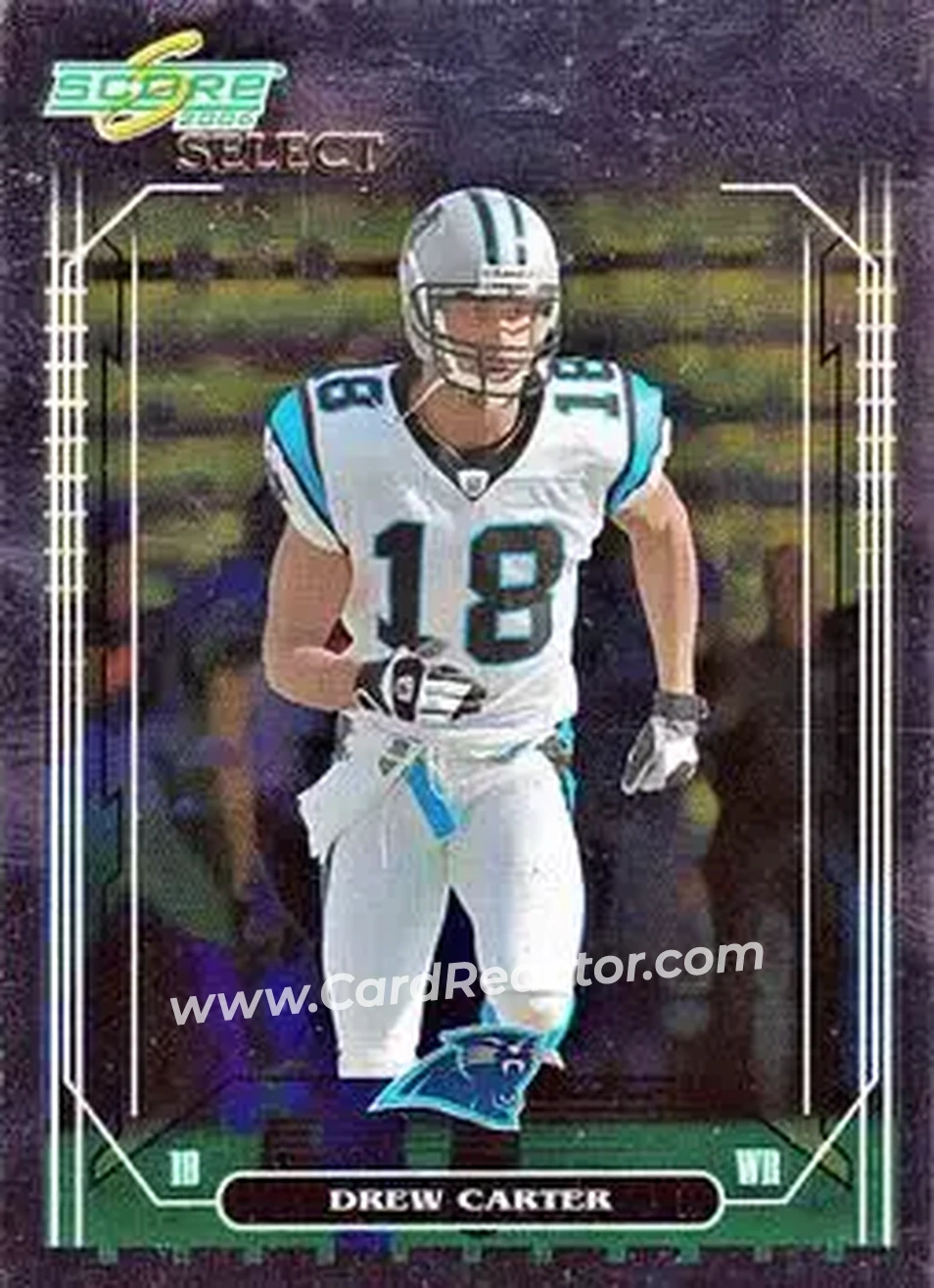2006 Score Select #36 - Drew Carter - Carolina Panthers - Front
