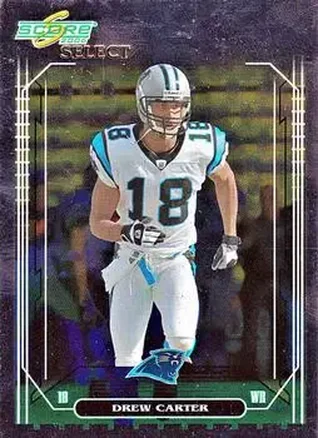 2006 Score Select #36 - Drew Carter - Carolina Panthers