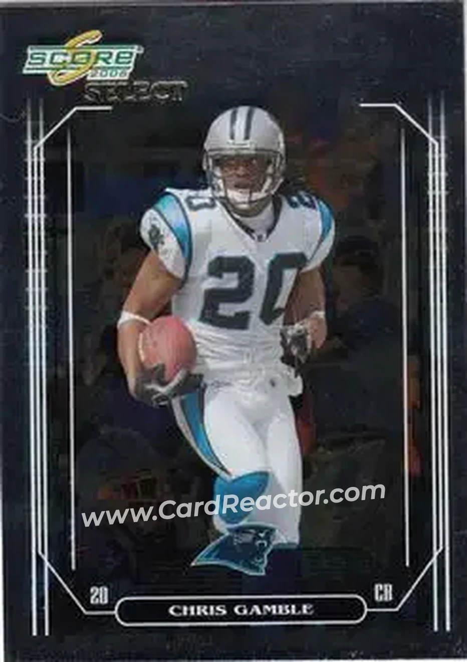 2006 Score Select #37 - Chris Gamble - Carolina Panthers - Front