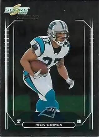 2006 Score Select #40 - Nick Goings - Carolina Panthers