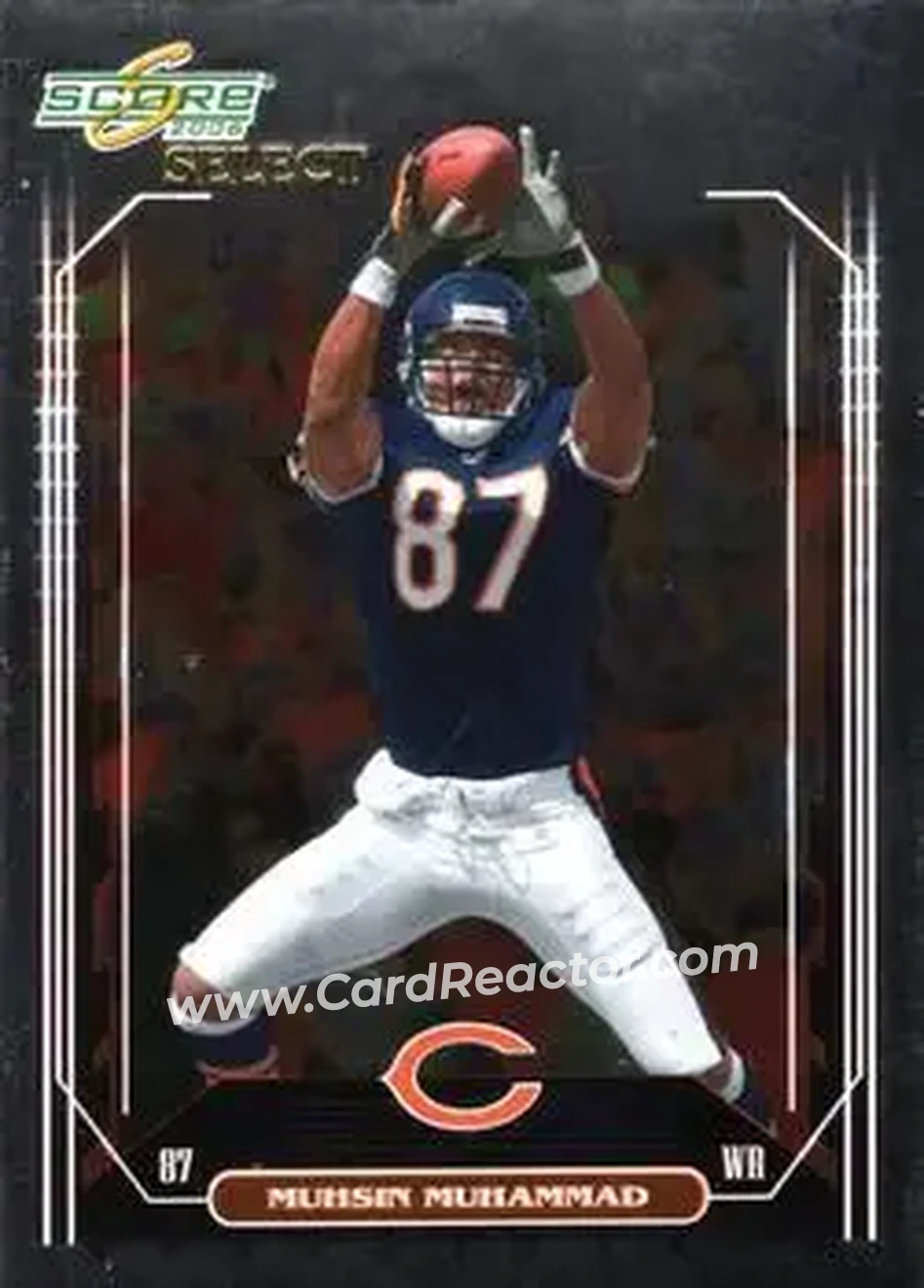 2006 Score Select #45 - Muhsin Muhammad - Chicago Bears - Front
