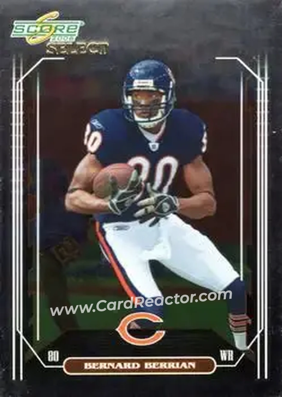 2006 Score Select #51 - Bernard Berrian - Chicago Bears - Front