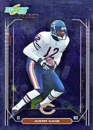 2006 Score Select #52 - Justin Gage - Chicago Bears