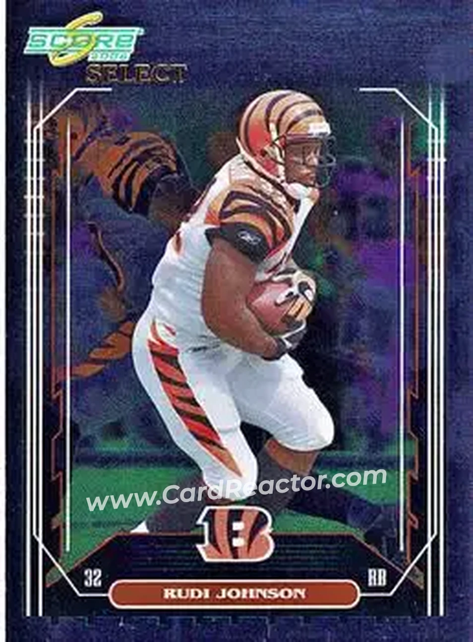 2006 Score Select #54 - Rudi Johnson - Cincinnati Bengals - Front