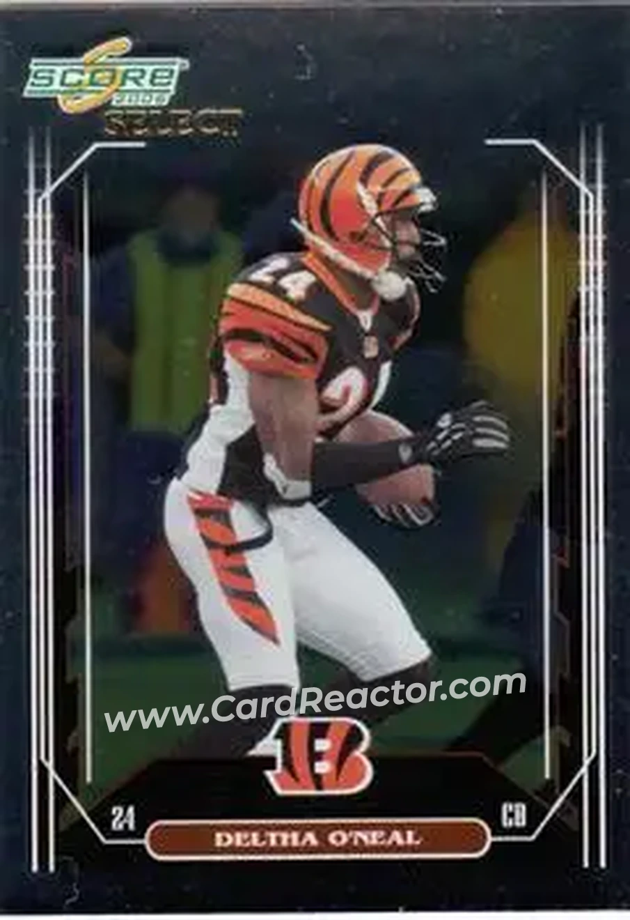 2006 Score Select #60 - Deltha O'Neal - Cincinnati Bengals - Front