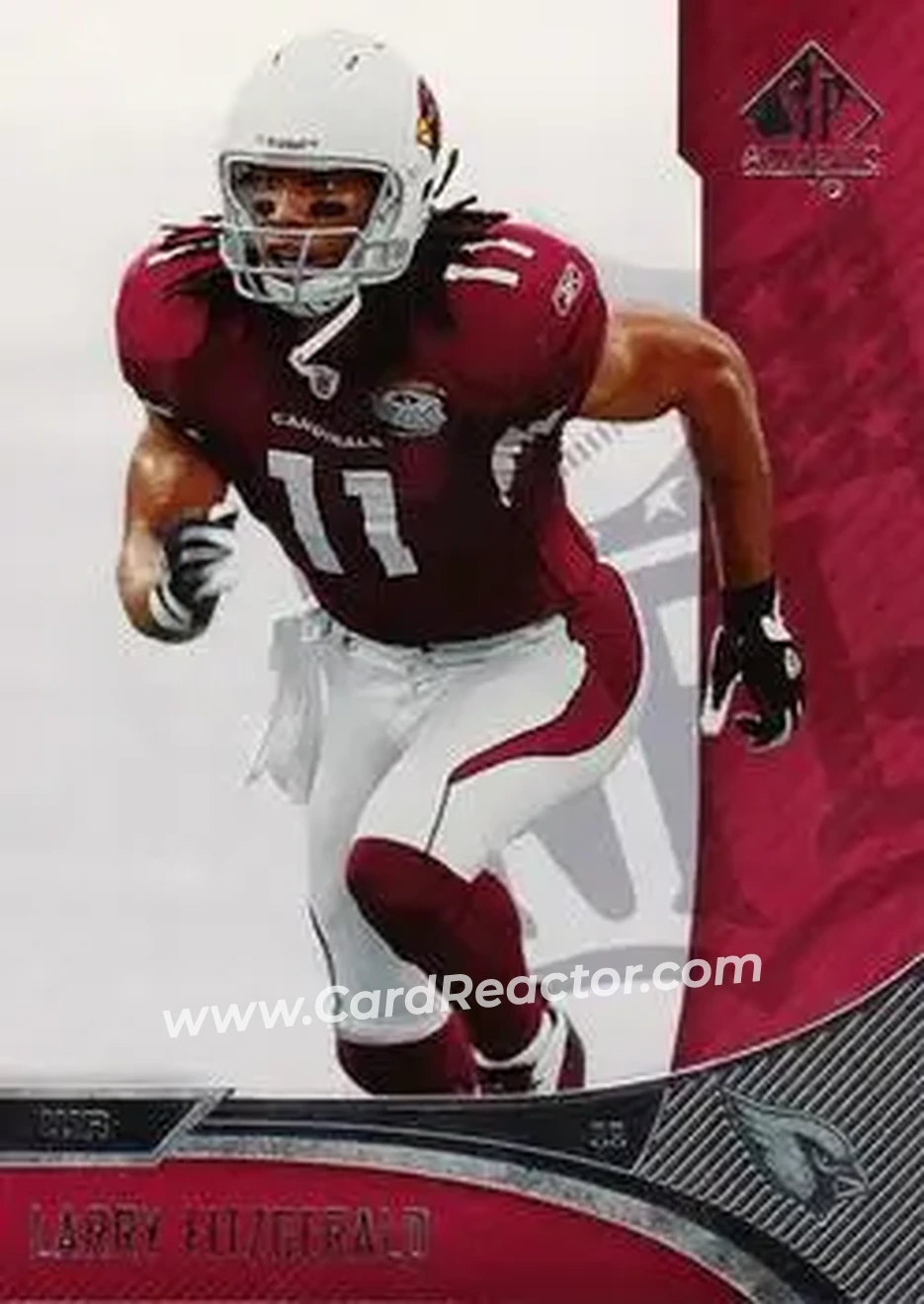 2006 SP Authentic #2 - Larry Fitzgerald - Arizona Cardinals - Front 2006 SP Authentic #2 - Larry Fitzgerald - Arizona Cardinals - Front
