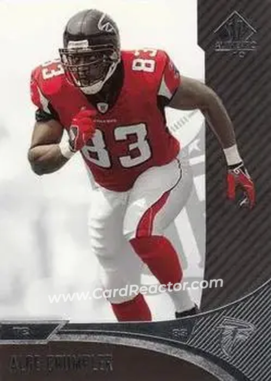 2006 SP Authentic #6 - Alge Crumpler - Atlanta Falcons - Front
