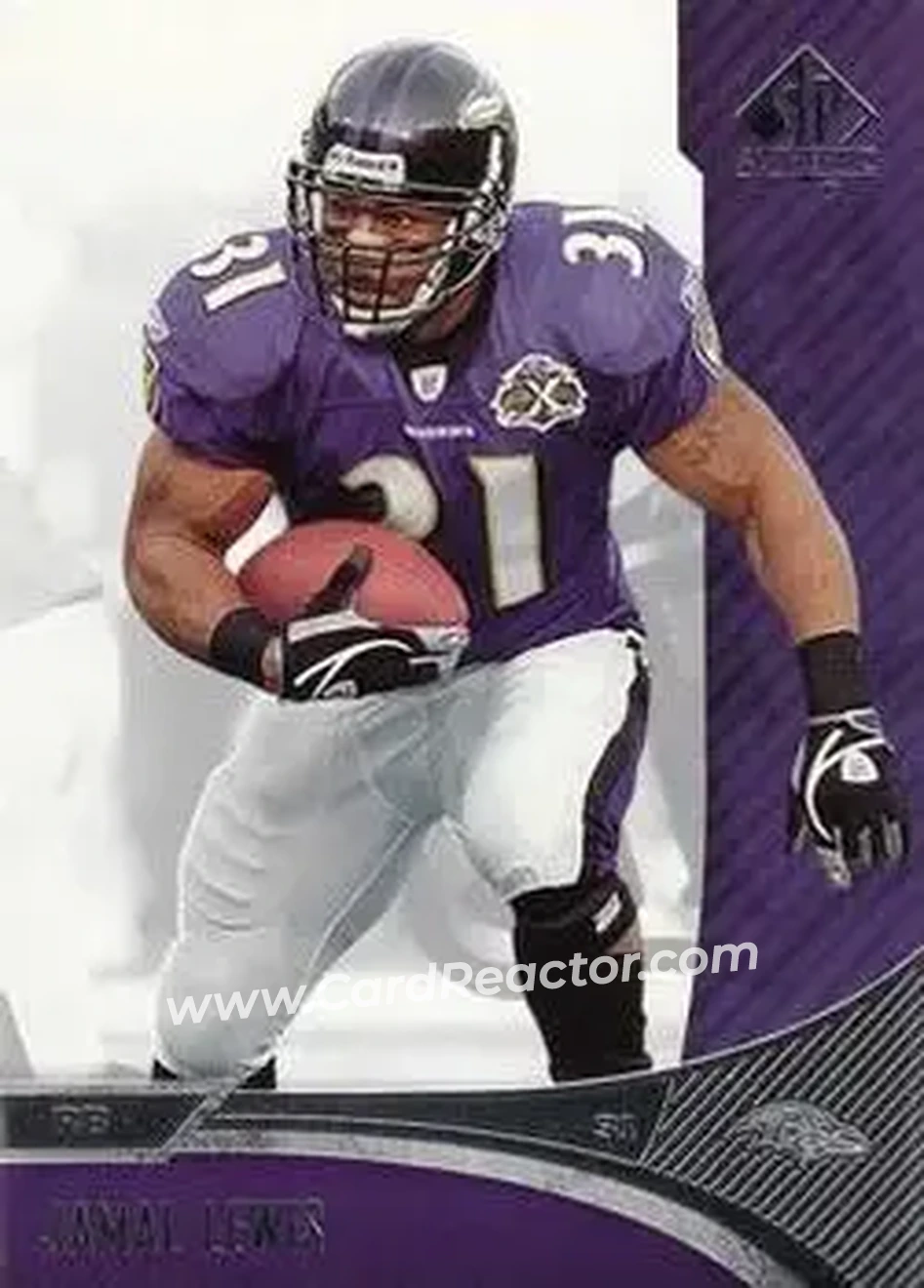 2006 SP Authentic #8 - Jamal Lewis - Baltimore Ravens - Front