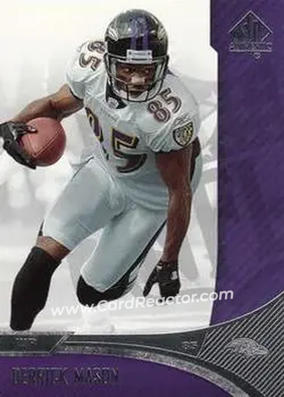 2006 SP Authentic #9 - Derrick Mason - Baltimore Ravens - Front