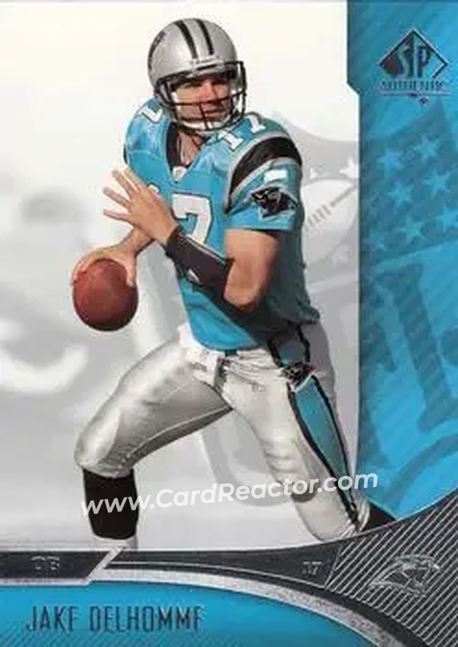 2006 SP Authentic #12 - Jake Delhomme - Carolina Panthers - Front