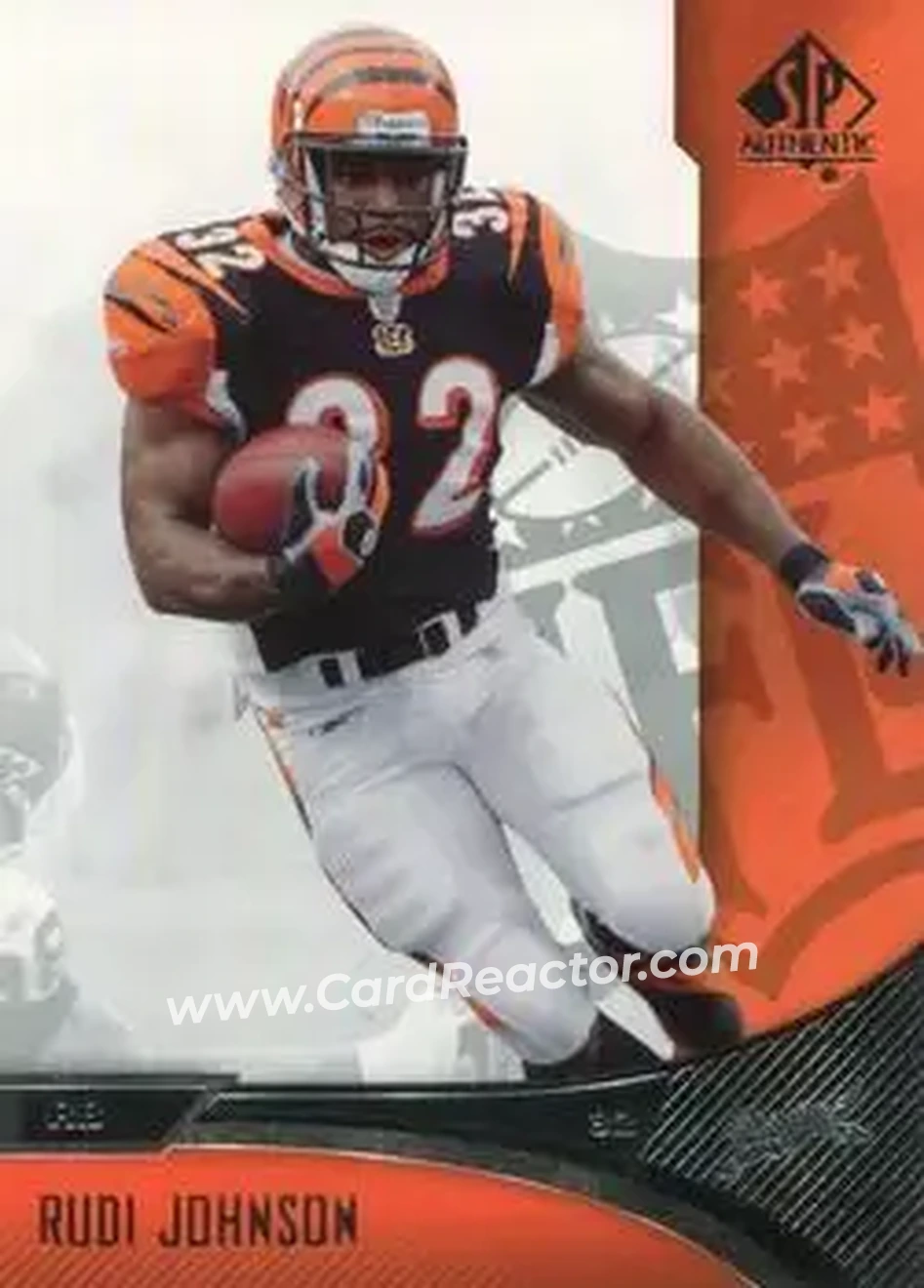 2006 SP Authentic #20 - Rudi Johnson - Cincinnati Bengals - Front