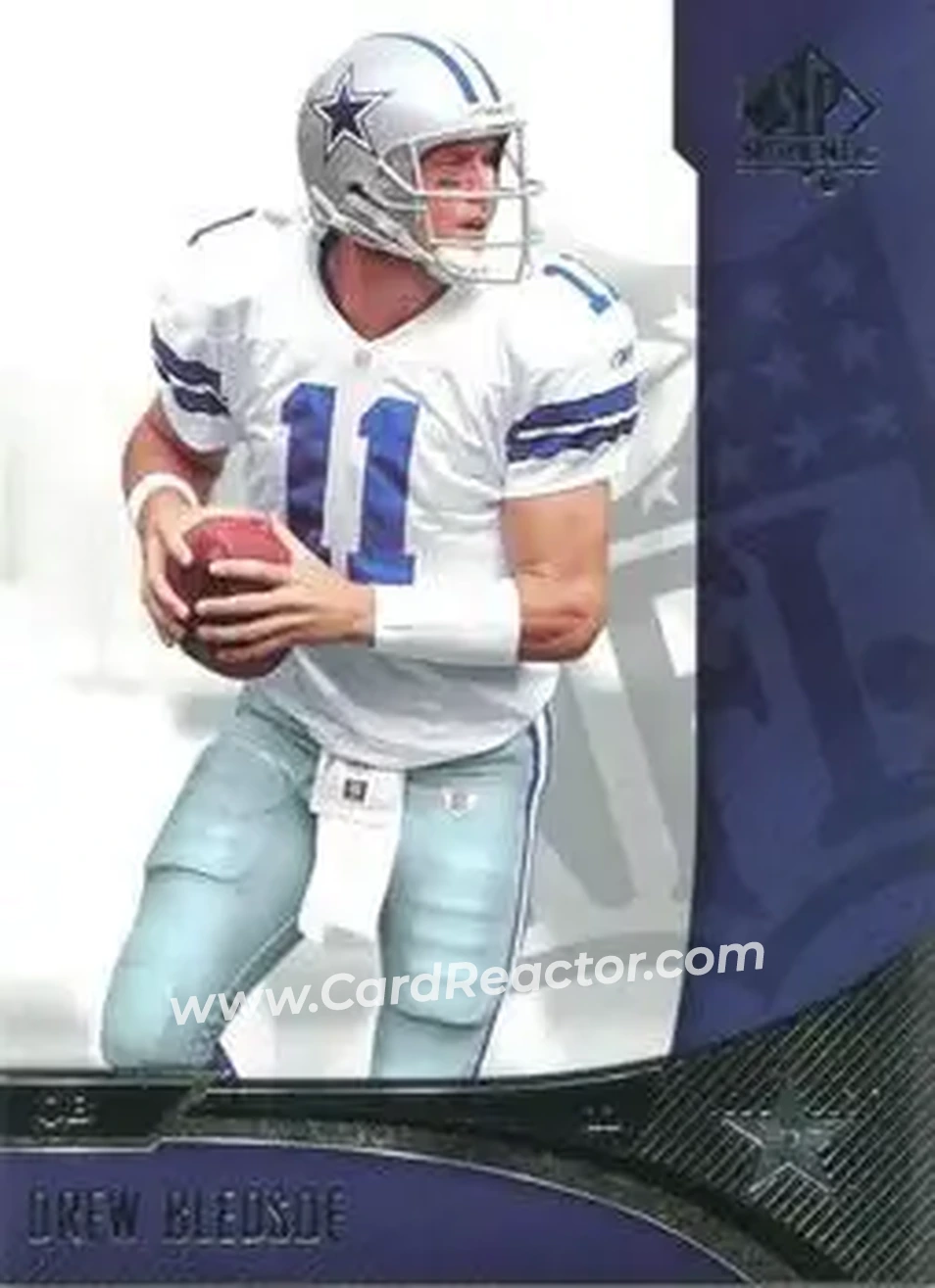 2006 SP Authentic #24 - Drew Bledsoe - Dallas Cowboys - Front