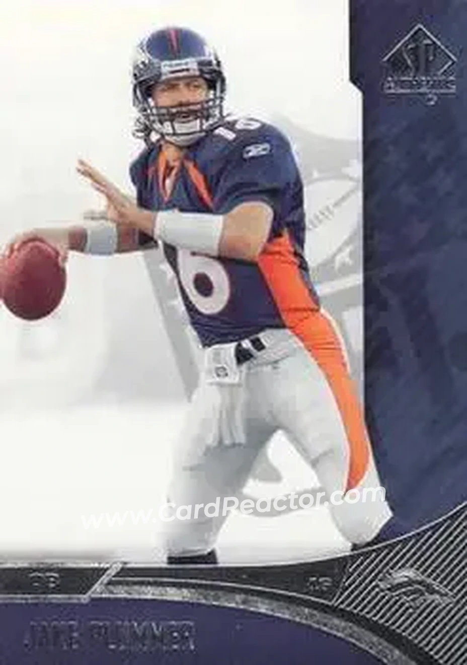 2006 SP Authentic #27 - Jake Plummer - Denver Broncos - Front
