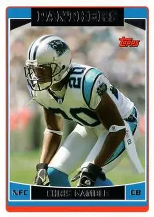 2006 Topps #7 - Chris Gamble - Carolina Panthers