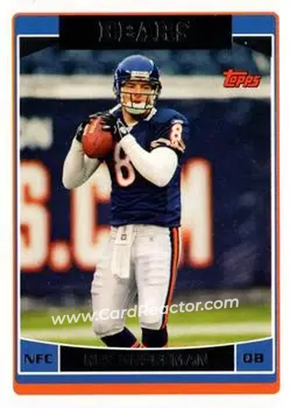 2006 Topps #8 - Rex Grossman - Chicago Bears - Front