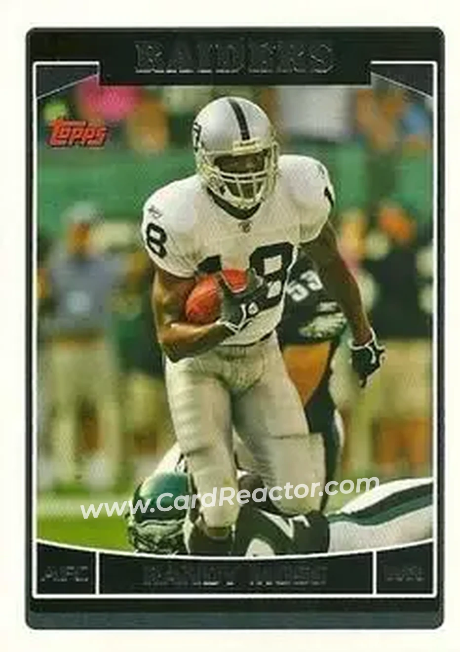 2006 Topps #12 - Randy Moss - Oakland Raiders - Front
