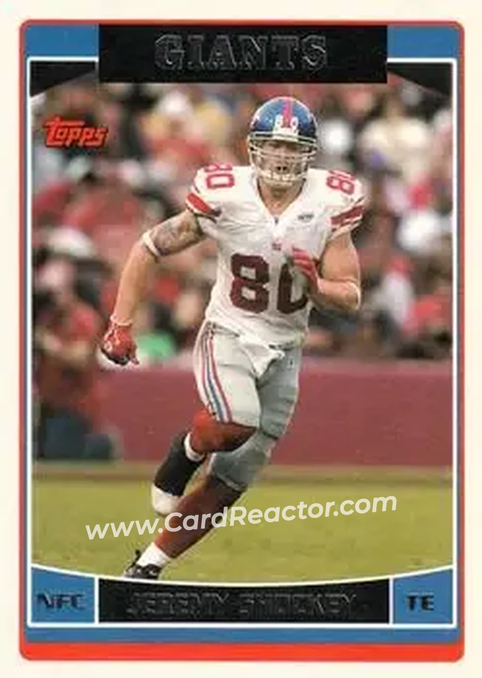 2006 Topps #13 - Jeremy Shockey - New York Giants - Front